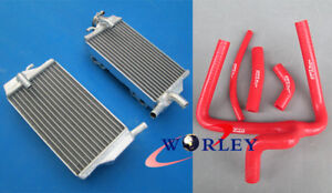 FOR Honda CR250 CR 250 R CR250R 2002-2004 2003 aluminum radiator + RED hose
