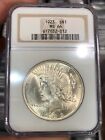 1923 Peace Dollar graded MS64 by NGC Lightly Toned Nice Coin Flashy