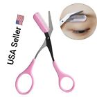 Eyebrow Trimmer Scissors With Comb Remover Makeup Tools Hair Removal Grooming
