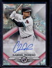 2023 Bowman Sterling Gabriel Moreno Speckle Refractor Rookie RC Auto #/99