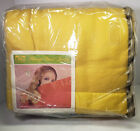 NOS Vintage JC Penney Penny Acrylic Double Blanket Yellow Gold 80 X 90
