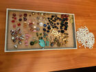 Mixed Bead Lot Cloisonné Glass Wood Hearts Fish Turquoise Letters Plastic Colors