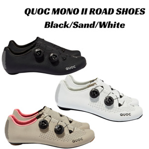 QUOC MONO II ROAD Cycling SHOES Black/Sand/White UK British
