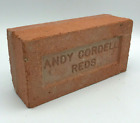 Vintage ANDY CORDELL REDS Clay Brick, Great For Display Or Yard Art