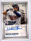 MITCH GARVER 2021 Topps Series 1 70 Years of Baseball AUTO / AUTOGRAPH