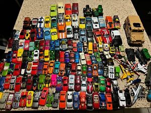 160 Pc Diecast Car Truck Airplane Motorcycle Lot 1:64 & 1:24 Scale 1970-2000s