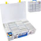 Xuerdon Trading Card Storage Box, 2300+ Playing Card Case Holder Organizer with