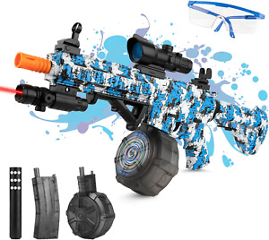 Electric Gel Ball Blaster with Drum, Automatic and Manual Splatter Blue