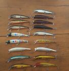 (17) Vintage Bomber Long A 15A Jerkbait Fishing Lures Lot of 17