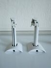 Lot Of 2 BOSE ACOUSTIMASS SPEAKERS, White Ceiling/Wall Mount Brackets