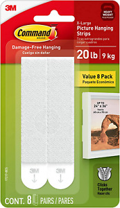 New Listing20 Lb XL Heavyweight Picture Hanging Strips, Damage Free Hanging Picture Hangers