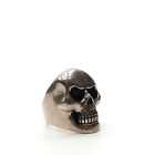 King Baby Studio Large Classic Skull Ring Fine Silver .925 MSRP $980 Size 15.5
