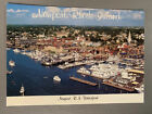 New ListingVintage Newport Rhode Island Waterfront Aerial View Postcard Unposted Wharf Vtg