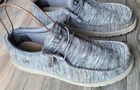 Men's Hey Dude Wally Walls Gray Casual Loafers Size US 10 USED AS-IS