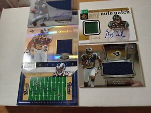 Los Angeles Rams 5 Card Rc Patch Auto Numbered/99/200/299/699/1214 Lot. Greg...