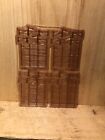 N scale farm fencing model train display lot of 4 Packets Brown