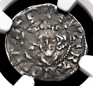 ENGLAND. Edward I Longshanks, 1272-1307. Hammered Silver Penny, NGC VF25