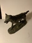 New ListingGorgeous Bronze Wolf Sculpture Signed Roman Bronze Works N.Y.