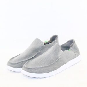 Sanuk Hi Five Mens Slip On Casual Loafers Shoes Multiple sizes Gray NEW