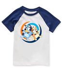 Bluey and Bingo Toddler Crew Neck Short Sleeve T-Shirt-Customizable