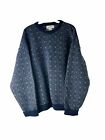 VTG 80s L.L. Bean Mens XL Irish Wool Chunky Nordic Knit Crewneck Sweater