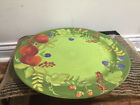 Gates Ware By Laurie Gates Green Plattere With Fruit Large CHOP PLATE 14.5''