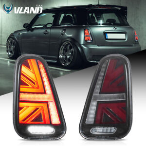 VLAND Clear LED Tail Lights W/Sequential Turn For 01-06 Mini Cooper R50 R52 R53 (For: More than one vehicle)