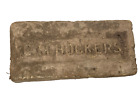 Vintage CM Hockers Paver Brick Block Paperweight Wisconsin Reclaimed Salvage