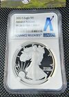 2022 S PROOF SILVER EAGLE PF70 ULTRA CAMEO NGC CERTIFIED ADVANCED RELEASES