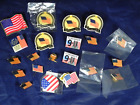 Mixed Lot 21 Patriotic American Flag USA Remember 9-11 Olympic Lapel Hat Pins