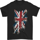 Distressed Union Jack Flag GB British UK Mens T-Shirt 100% Cotton