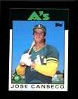 1986 Topps Traded Jose Canseco Rookie RC A's