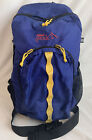 Vintage Coleman Peak 1 Hiking Backpack Blue Zippered Padded Adjustable Straps