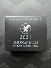 2021 W American Silver Eagle Proof Type 2 (21EAN) US Mint Box & C.O.A.