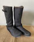 Merrell Boots Womens Size 8.5 Black Suede Waterproof Side Zip Winter J48374