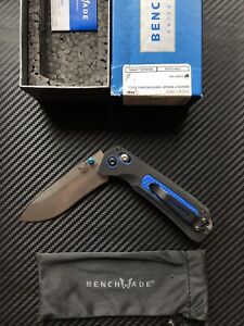 Benchmade Grizzly Ridge KnifeCtr Limited Edition 15061 Gray/Blue S30V Knife NEW