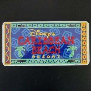 Walt Disney World Caribbean Beach Resort 1997 Metal License Plate Sealed