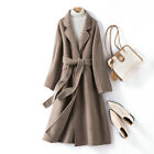 Women's Long Jacket Thickened Double Sided Cashmere Coat Loose Wool Trench Coat