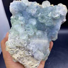 New Listing4.04LB Rare Transparent Blue Cube Fluorite Mineral Crystal Specimen/China