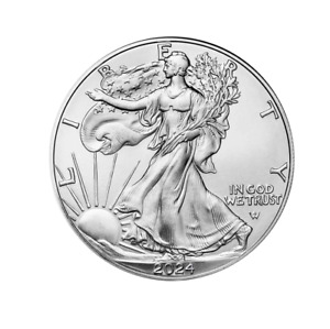 1 Troy Oz 999 Fine Silver 2024 American Eagle Walking Liberty Bullion Coin