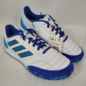 Adidas Top Sala Competition Mens Indoor Soccer Shoes White/Blue FZ6124 Size 9.5