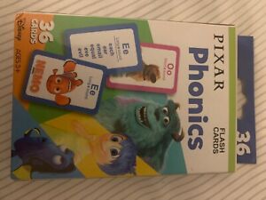 New Disney Pixar Phonics Flash Cards. 36ct fast free same day shipping