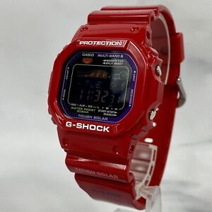 CASIO G-Shock GWX-5600C-4JF G-LIDE Tough Solar Radio Digital Red Mens Watch New
