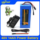 48V 14Ah Lithium Battery Pack for Ebike Bicycle Scooter 2A Charger