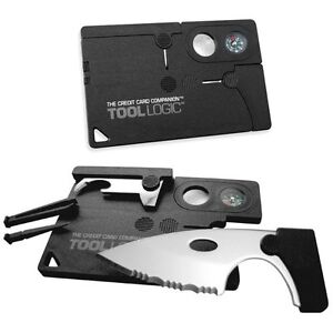 TOOL LOGIC CC1SB Credit Card Companion with Compass/bottle Opener/Pocket Knife