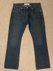 Levis Jeans 527 Size 34x32 Dark Wash Blue Denim Low Bootcut Cowboy Western