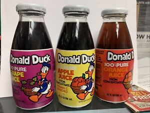 Donald Duck  juice Glass Bottle