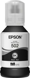 EPSON 502 Ink Bottle Exp 2025 ( 127ml ) Black - Genuine (Sealed)