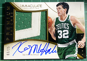 New Listing2013-14 IMMACULATE PREMIUM PATCHES AUTO #3/25  KEVIN MCHALE JUMBO PATCH CELTICS