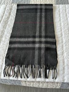 New Burberry giant check scarf cashmere Unisex